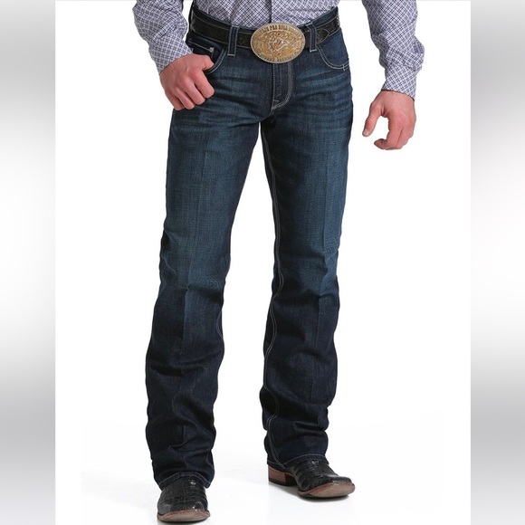 NWT Men’s Cinch Carter 2.4 Stretch Mid Rise Relaxed Fit Boot Cut Jeans (30x34) - Picture 4 of 12